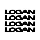 Set 4 Stickere Loganideal pentru personalizarea mașinilor